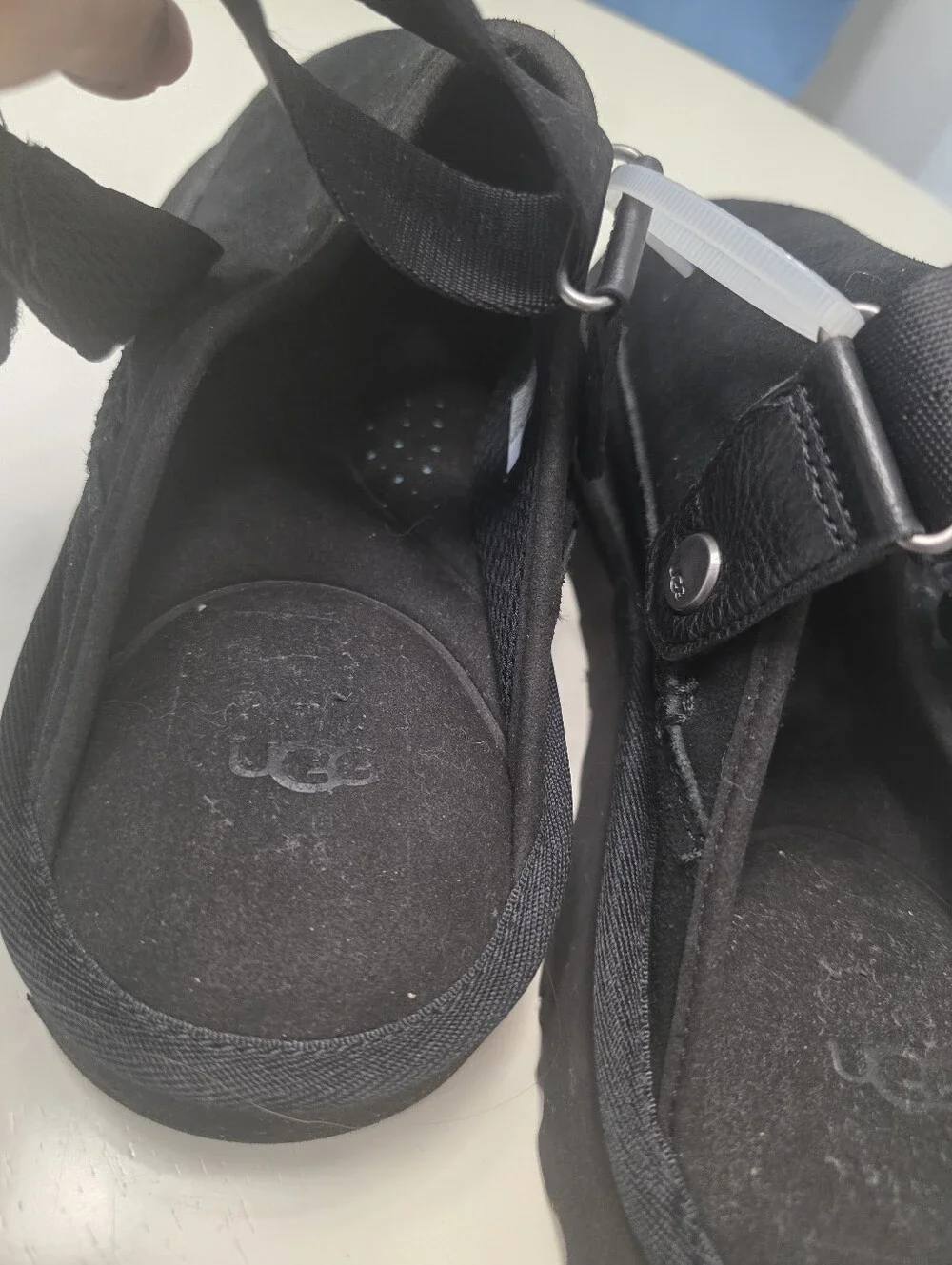 UGG Goldencoast Clog Men's Size 12 Sandal Black Suede M/1142172